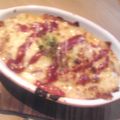 3姉妹ちゃんママ's cooksnap of when they made グラタン皿使用の餅ぴざ！.