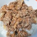 ぽてとＬＬ's cooksnap of when they made 簡単スタミナ☆豚ひきキムチ丼.