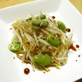 mcc5646's cooksnap of when they made 黒豆もやしとそら豆の前菜サラダ.