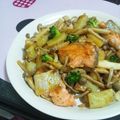まるごとぶたさん's cooksnap of when they made 簡単っす！鮭ときのこのバターじょうゆ炒め.