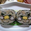 むーにぃ's cooksnap of when they made アンパンマン海苔巻き.