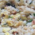 かぴーな's cooksnap of when they made たっぷりにらとピーナッツのエスニック炒飯.