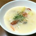 RINxkuma's cooksnap of when they made あさりとウインナーの豆乳クリームシチュー.