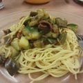 dめぐb's cooksnap of when they made なすとズッキーニのトマトパスタ♪.