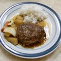 目が固ぷよーこ's cooksnap of when they made うちの煮込みハンバーグ.