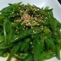 aisherry's cooksnap of when they made スナップえんどうのきんぴら.