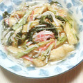 カボリン's cooksnap of when they made 簡単☆水菜・かにかま・お揚げの煮びたし.