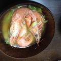 miottyori's cooksnap of when they made うっまっ！！甘エビの頭☆味噌汁♪.