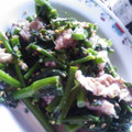 あっぷるん's cooksnap of when they made 菜の花と豚肉のからしマヨネーズ炒め.