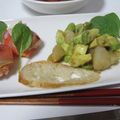 takapoda's cooksnap of when they made ホタテとアボカドの前菜・わさびソースで.