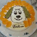 りゅう太１号's cooksnap of when they made 祝♪１歳 わんわん バースデーケーキ.
