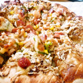 ｘｘyuzumikanｘｘ's cooksnap of when they made お好み焼き風ピザ.