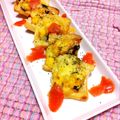 ちびろ5's cooksnap of when they made 春のおつまみ♫菜花とハムの一口パイ✿.