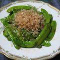 しのばぁたん's cooksnap of when they made 絹さやのジャージャー.