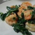 ninagawa's cooksnap of when they made えびとほうれん草のバターマヨネーズ炒め.