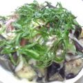 七色ワクチン's cooksnap of when they made 茄子とウインナーのチーズ炒め.