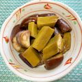 emiiem's cooksnap of when they made さっぱりなすとおくらのだしポン酢.