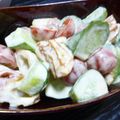 妙香ママ's cooksnap of when they made ♬竹輪とトマキュウリのマヨラー油和え♬.