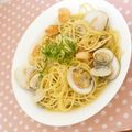反省堂書店（のぐち）'s cooksnap of when they made エビとハマグリの簡単パスタ☆.