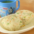 unappa's cooksnap of when they made ルクエdeほうれん草とチーズの蒸しパン✿.
