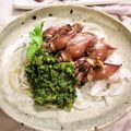 ちわここ's cooksnap of when they made 鰹のお刺身　山椒ダレ和え.
