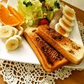 ルリナ's cooksnap of when they made 香ばし＊シナモンバター胡麻トースト★.