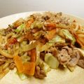ハナ☆クロ's cooksnap of when they made 野菜たっぷり★焼きうどん.