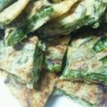 kotopanda's cooksnap of when they made ニラの消費に「チヂミ」♪.
