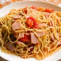 ありかん's cooksnap of when they made トマトのスープパスタ☆厚切りハムで☆.