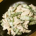 ぽりぽり拓庵's cooksnap of when they made アスパラとささみの味噌マヨサラダ.
