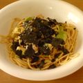 junko-mako's cooksnap of when they made アボカドとツナの和風パスタ.