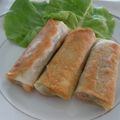 華舞蘭's cooksnap of when they made 皮がパリパリ☆豚肉とキノコの味付き春巻き.