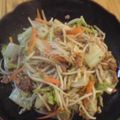beckham23's cooksnap of when they made もやしとひき肉のマヨソース炒め♪.
