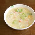 よちりん's cooksnap of when they made 簡単☆かにかまレタス中華風スープ.