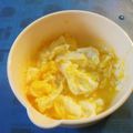 dorafan's cooksnap of when they made 離乳食♡レンジで簡単炒り卵.