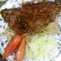 kwaorin's cooksnap of when they made 100ｇ100円のやわらかステーキ.