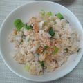 えみ0131's cooksnap of when they made ヘルシー！明太子とねぎの炒飯風混ぜご飯！.