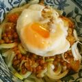 毛玉田's cooksnap of when they made 納豆キムチうどん.