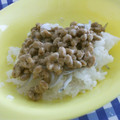dorafan's cooksnap of when they made 納豆のしらす和え.