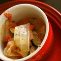 rakuen's cooksnap of when they made ズッキーニとキャベツのビネガーサラダ.