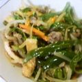のじまさん's cooksnap of when they made 簡単　もやしとピーマンのささっと炒め.