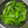 トコタン's cooksnap of when they made 絹さやの茹で方.