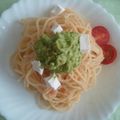 こりーに's cooksnap of when they made 明太子とアボカドのスパゲティー★.