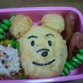 ひーちゃんmama's cooksnap of when they made キャラ弁プーさん.