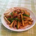 オレンジリング's cooksnap of when they made 彩り☆サツマイモとピーマンのきんぴら.