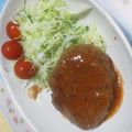 nico2yoko's cooksnap of when they made 簡単！ソースが美味しいハンバーグ.
