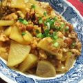 羽尼うに's cooksnap of when they made ★大根と鶏挽肉煮あんかけ.