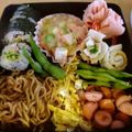 ryoutakuママ's cooksnap of when they made お弁当に隙間にくるくるハムとチーズのお花.