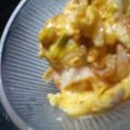 mizukane's cooksnap of when they made キムチとレンチンもやし＆炒り卵.