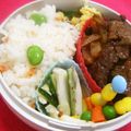 キャシーキャサリン's cooksnap of when they made 鮭と枝豆のカラフルおにぎり.